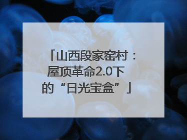 山西段家窑村：屋顶革命2.0下的“日光宝盒”