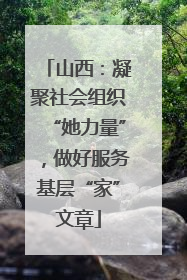 山西：凝聚社会组织“她力量”，做好服务基层“家”文章