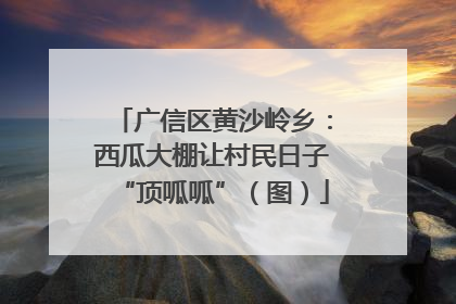 广信区黄沙岭乡：西瓜大棚让村民日子“顶呱呱”（图）