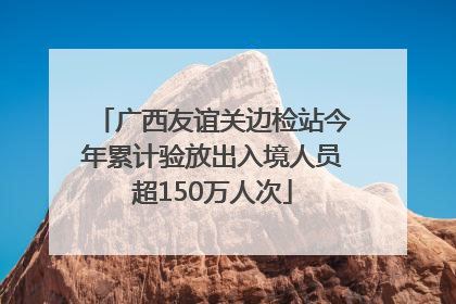 广西友谊关边检站今年累计验放出入境人员超150万人次