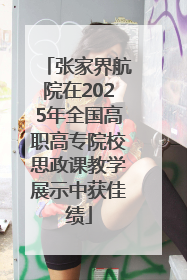 张家界航院在2025年全国高职高专院校思政课教学展示中获佳绩