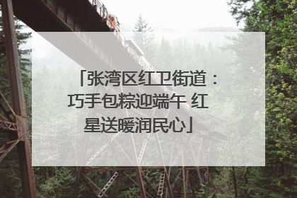 张湾区红卫街道：巧手包粽迎端午 红星送暖润民心