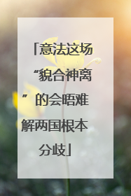 意法这场“貌合神离”的会晤难解两国根本分歧