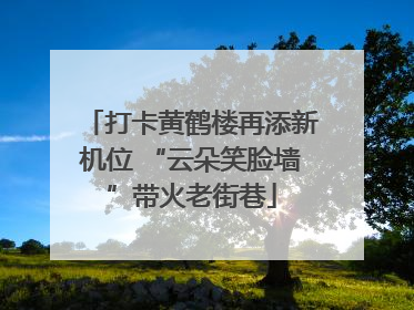 打卡黄鹤楼再添新机位 “云朵笑脸墙”带火老街巷