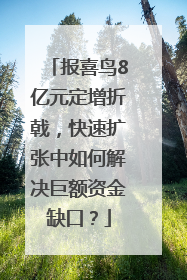报喜鸟8亿元定增折戟，快速扩张中如何解决巨额资金缺口？