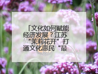 文化如何赋能经济发展？江苏“茉莉花开”打通文化惠民“最后一公里”