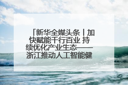 新华全媒头条丨加快赋能千行百业 持续优化产业生态——浙江推动人工智能健康有序发展观察