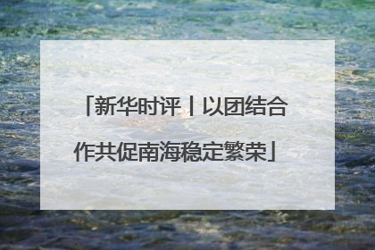 新华时评丨以团结合作共促南海稳定繁荣