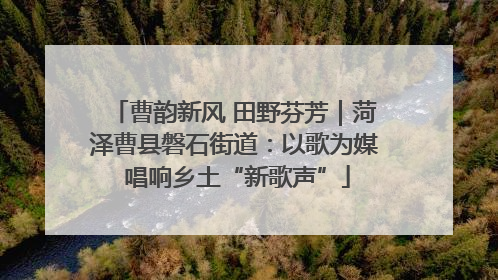 曹韵新风 田野芬芳｜菏泽曹县磐石街道：以歌为媒 唱响乡土“新歌声”