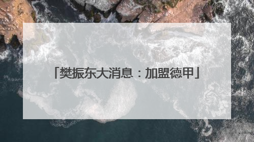 樊振东大消息：加盟德甲