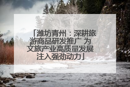 潍坊青州：深耕旅游商品研发推广 为文旅产业高质量发展注入强劲动力