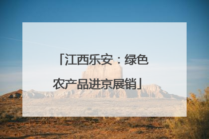 江西乐安：绿色农产品进京展销