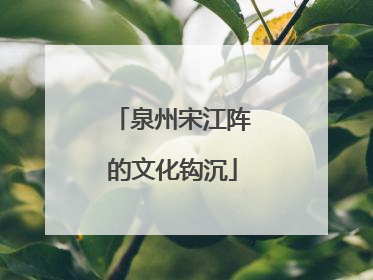 泉州宋江阵的文化钩沉