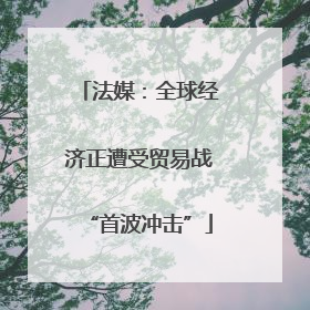 法媒：全球经济正遭受贸易战“首波冲击”