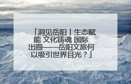 洞见岳阳丨生态赋能 文化铸魂 国际出圈——岳阳文旅何以吸引世界目光？