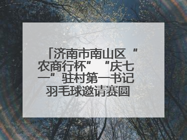 济南市南山区“农商行杯”“庆七一”驻村第一书记 羽毛球邀请赛圆满落幕