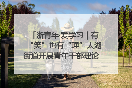 浙青年·爱学习｜有“笑”也有“理”太湖街道开展青年干部理论宣讲“开放麦”