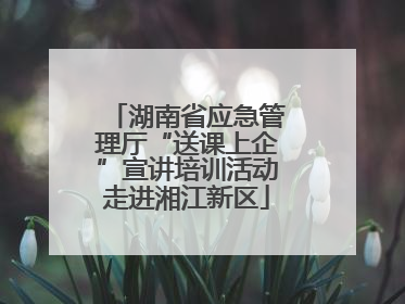 湖南省应急管理厅“送课上企”宣讲培训活动走进湘江新区