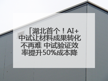 湖北首个！AI+中试让材料成果转化不再难 中试验证效率提升50%成本降低60%