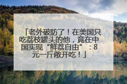 老外破防了！在美国只吃荔枝罐头的他，竟在中国实现“鲜荔自由”：8元一斤敞开吃！