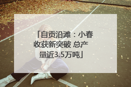 自贡沿滩：小春收获新突破 总产量近3.5万吨