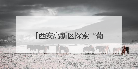 西安高新区探索“葡萄+蔬菜”套种模式 实现生态与效益双赢