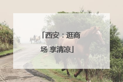 西安：逛商场 享清凉