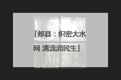 郏县：织密大水网 清流润民生