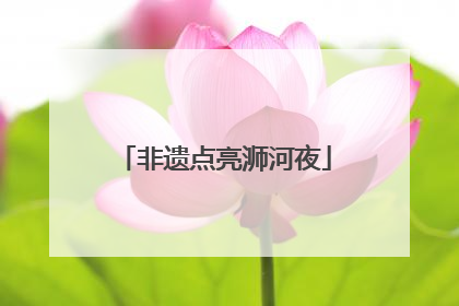 非遗点亮浉河夜