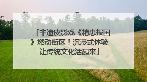 非遗皮影戏《精忠报国》燃动街区！沉浸式体验让传统文化活起来
