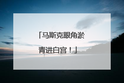 马斯克眼角淤青进白宫！