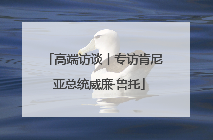 高端访谈丨专访肯尼亚总统威廉·鲁托