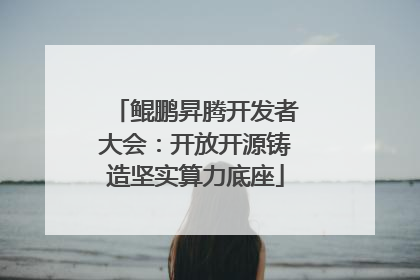 鲲鹏昇腾开发者大会：开放开源铸造坚实算力底座
