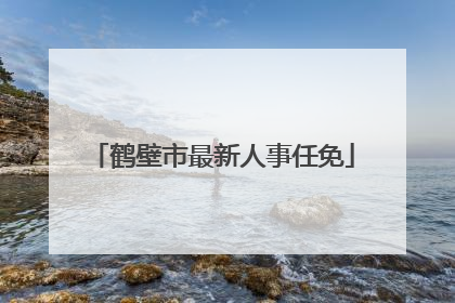 鹤壁市最新人事任免