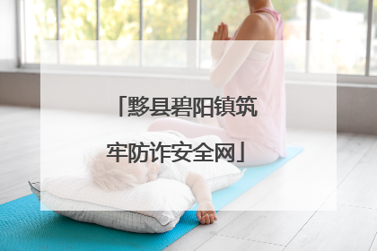 黟县碧阳镇筑牢防诈安全网