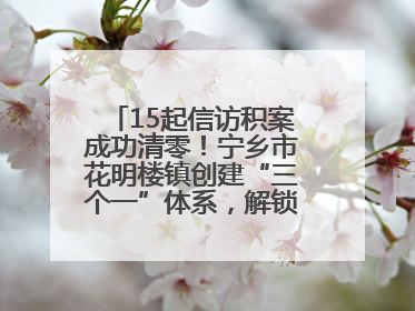 15起信访积案成功清零！宁乡市花明楼镇创建“三个一”体系，解锁基层治理新姿势