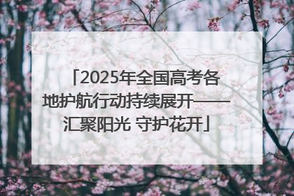 2025年全国高考各地护航行动持续展开——汇聚阳光 守护花开
