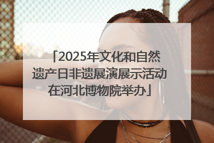 2025年文化和自然遗产日非遗展演展示活动在河北博物院举办