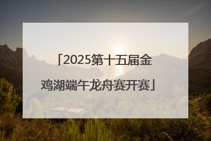 2025第十五届金鸡湖端午龙舟赛开赛